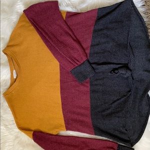Tricolor sweater